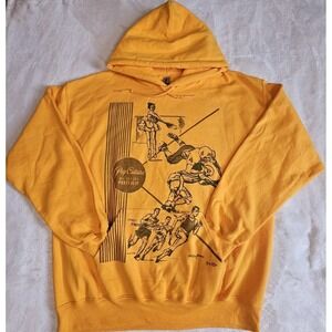 Gildan Heavy Duty "Pee Chi Folder" Pullover Hoodie w/ Pouch Pocket Size LARGE